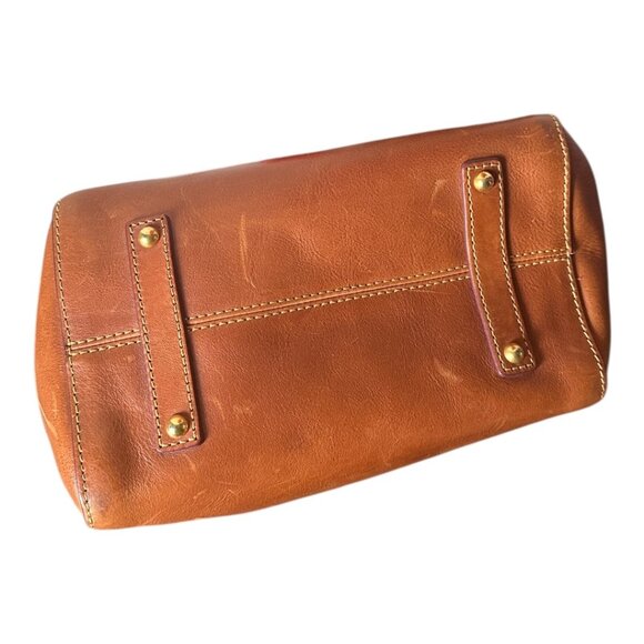 Dooney & Bourke Florentine Hattie Drawstring Italian Leather Boho Bag in Natural - Picture 9 of 14